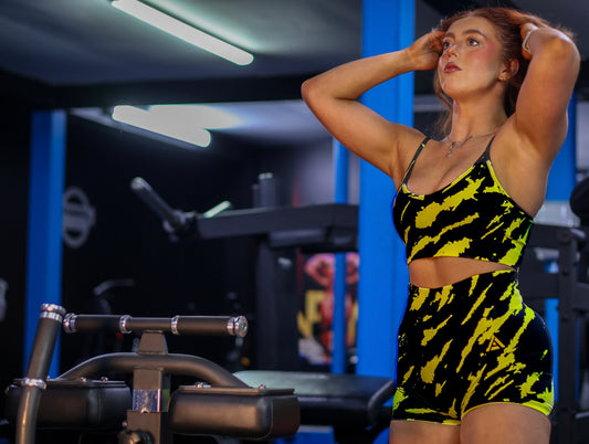 Yellow & Black Shorts